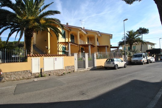 new building with terrace and parking